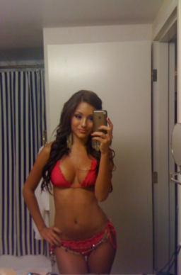 ShyGF 11 256x388 - My hot shy GF taking sexy selfies in the bathroom exposing her hot curves